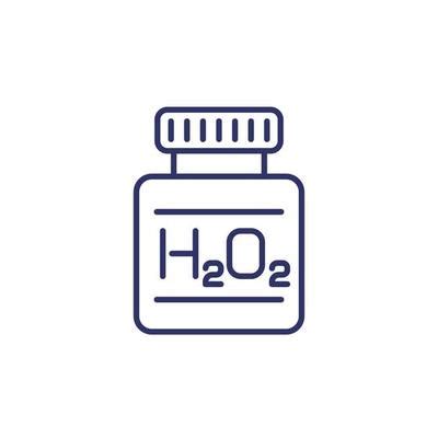 Hydrogen Peroxide Bottle Vector Icon Vector Art At Vecteezy