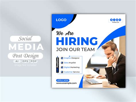 Job Vacancy Square Web Banner Template Graphic by graphicsleek ...