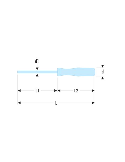 AR Tournevis ISORYL pour vis à fente lame fraisée AR 3X75 F