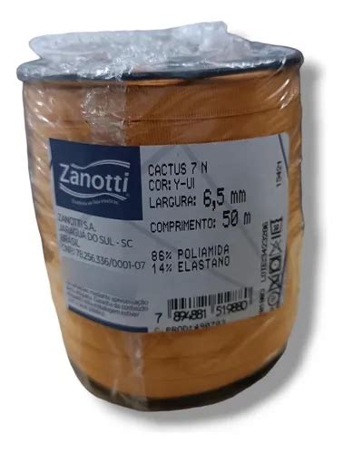 Elástico Zanotti Para Lingerie Alça Sutiã Metros Cm Parcelamento sem juros