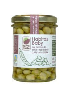 Habitas Baby en aceite de oliva ecológi Terra Vert Aceite ecologico