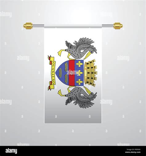 Saint Barthelemy Hanging Flag Stock Vector Image Art Alamy