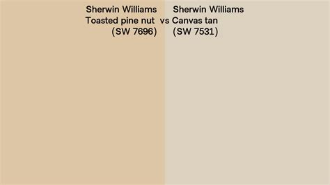 Sherwin Williams Toasted Pine Nut Vs Canvas Tan Side By Side Comparison