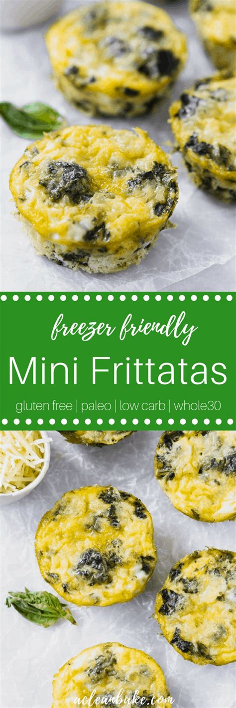 Mini Frittatas With Spinach Freezer Friendly Gluten Free And Paleo