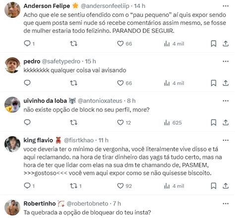 Produtor de conteúdo hétero reclama por receber nudes de homens Guia Gay São Paulo