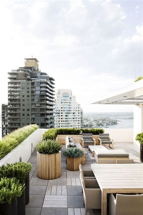 a stylish modern rooftop terrace design | Rooftop terrace design ...