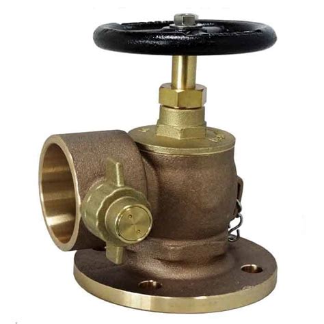 JV120001 Bronze Angled Fire Hydrant Landing Globe Valve BS336