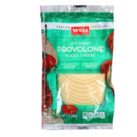 Weis Quality Natural Provolone Cheese Slice 8 Oz Delivery Or Pickup Near Me Instacart