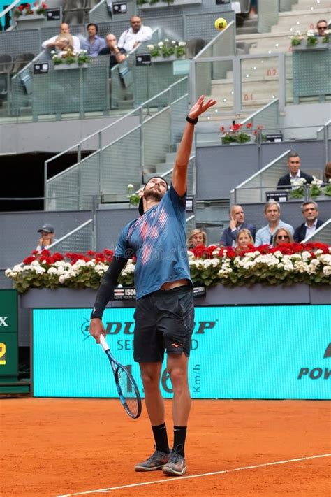 Madrid Spain April 29 2023 Tennis Match Between Daniil Medvedev And