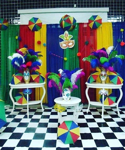 Decoração de Carnaval para escola Enfeites para sua festa de carnaval