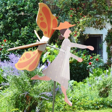 Wooden Windmill Clown, Garden Outdoor Statue Wind – Grandado