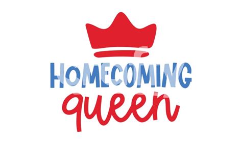 Homecoming Queen SVG | Homecoming Cut File Design | Crafty