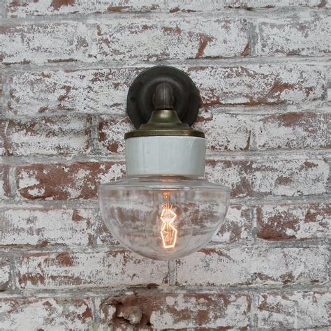 Clear Glass Brass Vintage Cast Iron Arm Scones Wall Lights For Sale At