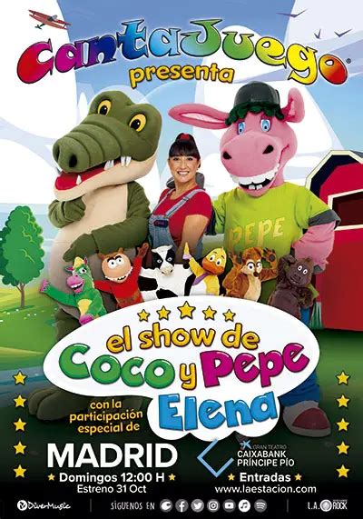 El Show de Coco y Pepe en el Teatro CaixaBank Príncipe Pío Plan Infantil