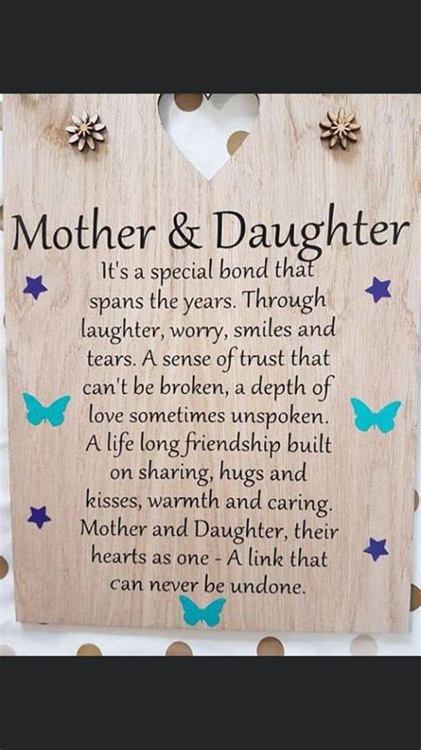 Mother and Daughter Wooden Plaque