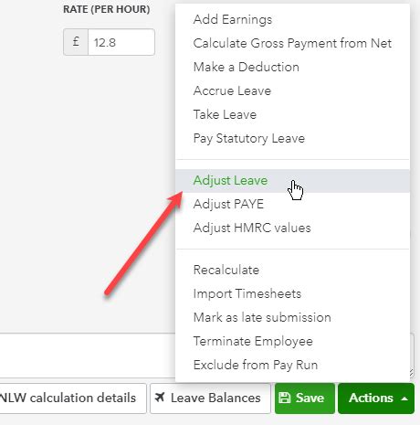 Leave Adjustments In QuickBooks Online Advanced Payroll