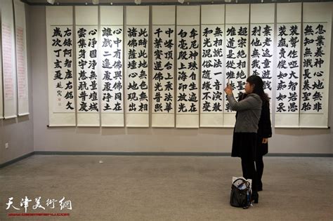 禅风墨韵 赵寅书法作品展在天津图书大厦开幕 书画高清 天津美术网 天津美术界门户网站