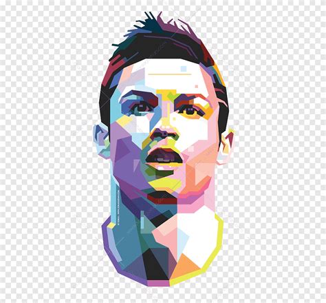 Christian Ronaldo Pop Art Gráfico Cristiano Ronaldo Real Madrid Cf