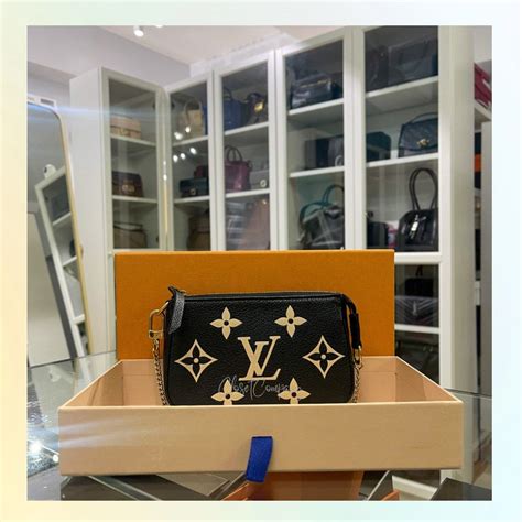 Like New Condition Louis Vuitton Mini Pochette Bicolor Monogram