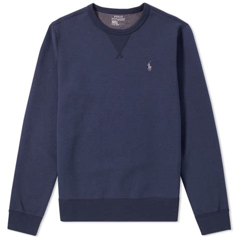 Polo Ralph Lauren Double Tech Crew Sweat Aviator Navy End Us