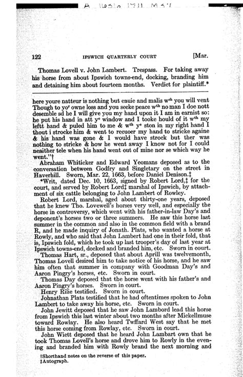 Records and Files of the Quarterly Courts of Essex County