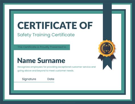 Safety Training Certificate Templates for Word | Download