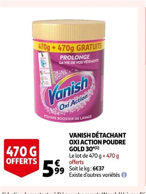 Promo Vanish D Tachant Oxi Action Poudre Gold Chez Auchan