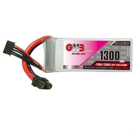 GAONENG GNB 1300mah 4S 14 8V 130C XT60U F LiPo Battery Battery Type