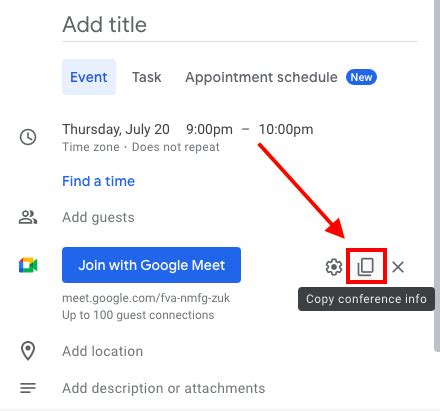 How To Send A Google Meet Invite