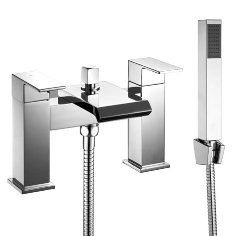 Niagara Elsden Chrome Modern Deck Mounted Bath Shower Mixer Tap 9053