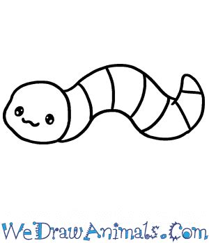 How to Draw a Cute Worm