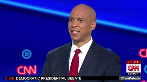 Cory Booker Interrupted At Democratic Debate Youtube