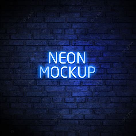 Neon Logo Mockup