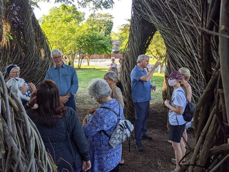 Artist Patrick Dougherty Completes Sculpture At Maryland Hall Photos