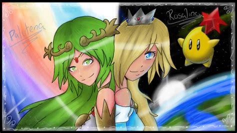 Palutena And Rosalina By Da Gina Chaan On Deviantart