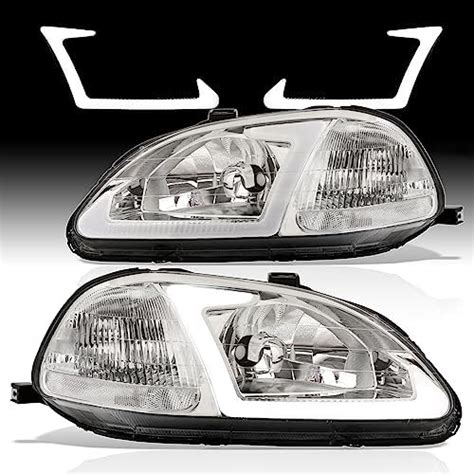 Ajp Distributors Chrome Housing Clear Lens Corner Led Drl