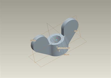 Wing Nut 3d Cad Model Library Grabcad