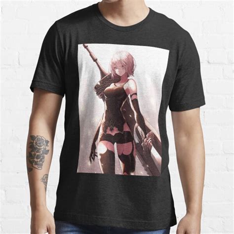YoRHa A Nier Automata Lewd Sexy Tits Boobs Anime Hentai Android Girl Sword T Shirt For Sale