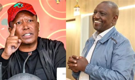 Ruto Is Innocent Julius Malema Exposes Two International Entities