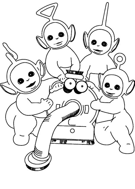 Teletubbies Coloring Games Coloring Home