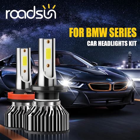 Roadsun Pcs H H Car Led Headlight For Bmw Series H H