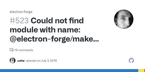 Could Not Find Module With Name Electron Forgemaker Squirrel · Issue