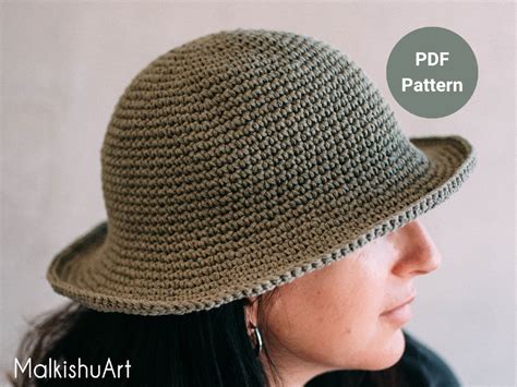 Crochet Sun Hat Pattern, Crochet Pdf Sun Hat Pattern for Women, 56 Cm ...