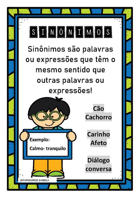 O Que Significa Sinônimo E Antônimo - Sinônimo e antônimo 240807 234542 - Sinônimos são palavras ou ...