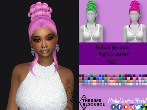 Nightcrawler S Iggy Hair Recolored By PinkyCustomWorld The Sims