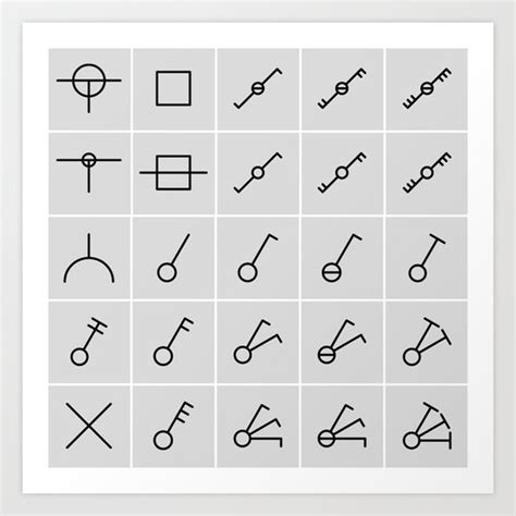 icons switches, electrical symbols Art Print by staselnik | Society6