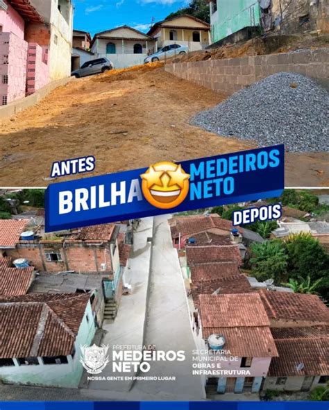 Prefeitura de Medeiros Neto entrega pavimentação da rua Otávio Rocha