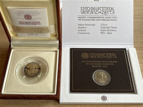 Vatican Euro Alessandro Manzoni Bu Proof Coins Catawiki