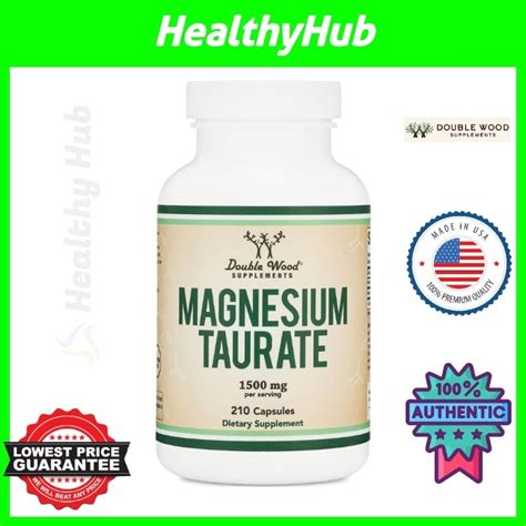 Magnesium Taurate 1500mg For Sleep And Cardiovascular Health By