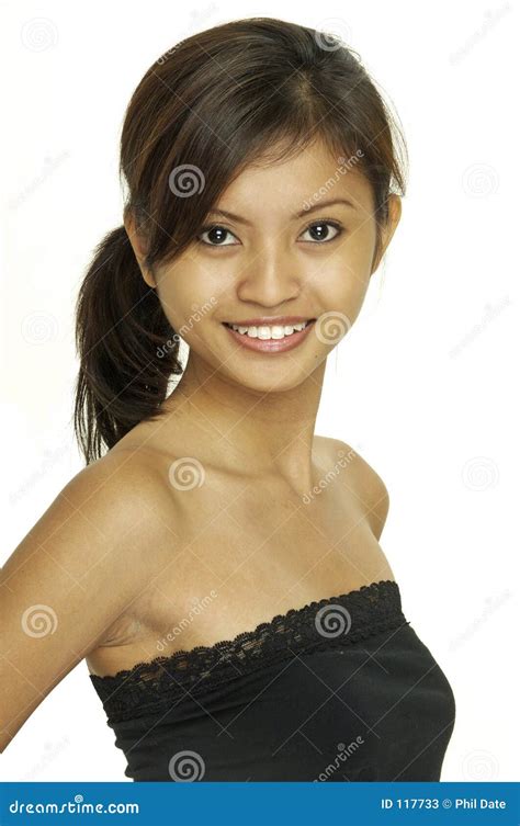 Asian Model 15 Stock Image Image Of Tube Brown Ponytail 117733